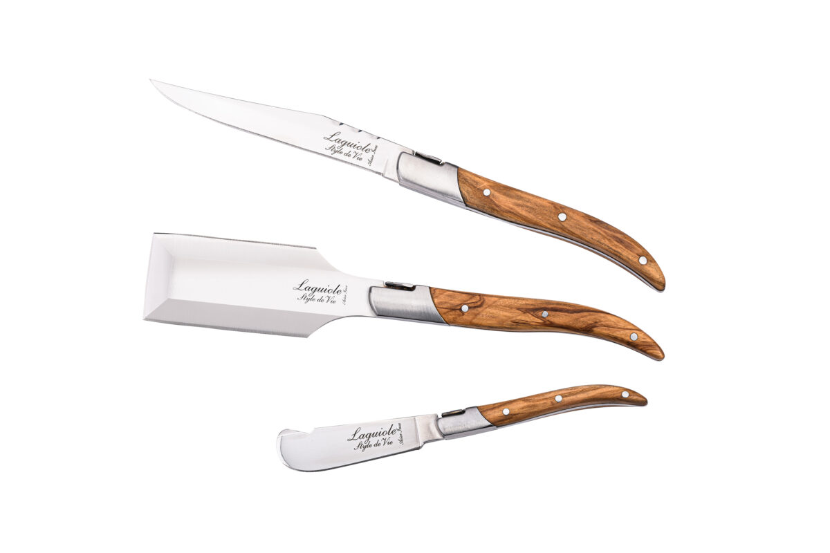 Charcuterie-Set, 3-teilig olive